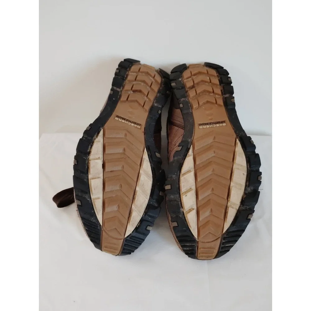 Skechers Sport Energy After Burn Men 9.5 Brown Olive Comfy Lifestyle Brand Shoes